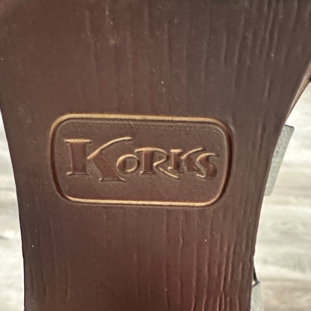 Gray Leather Women's Platform Sandals - Picture 3 of 5